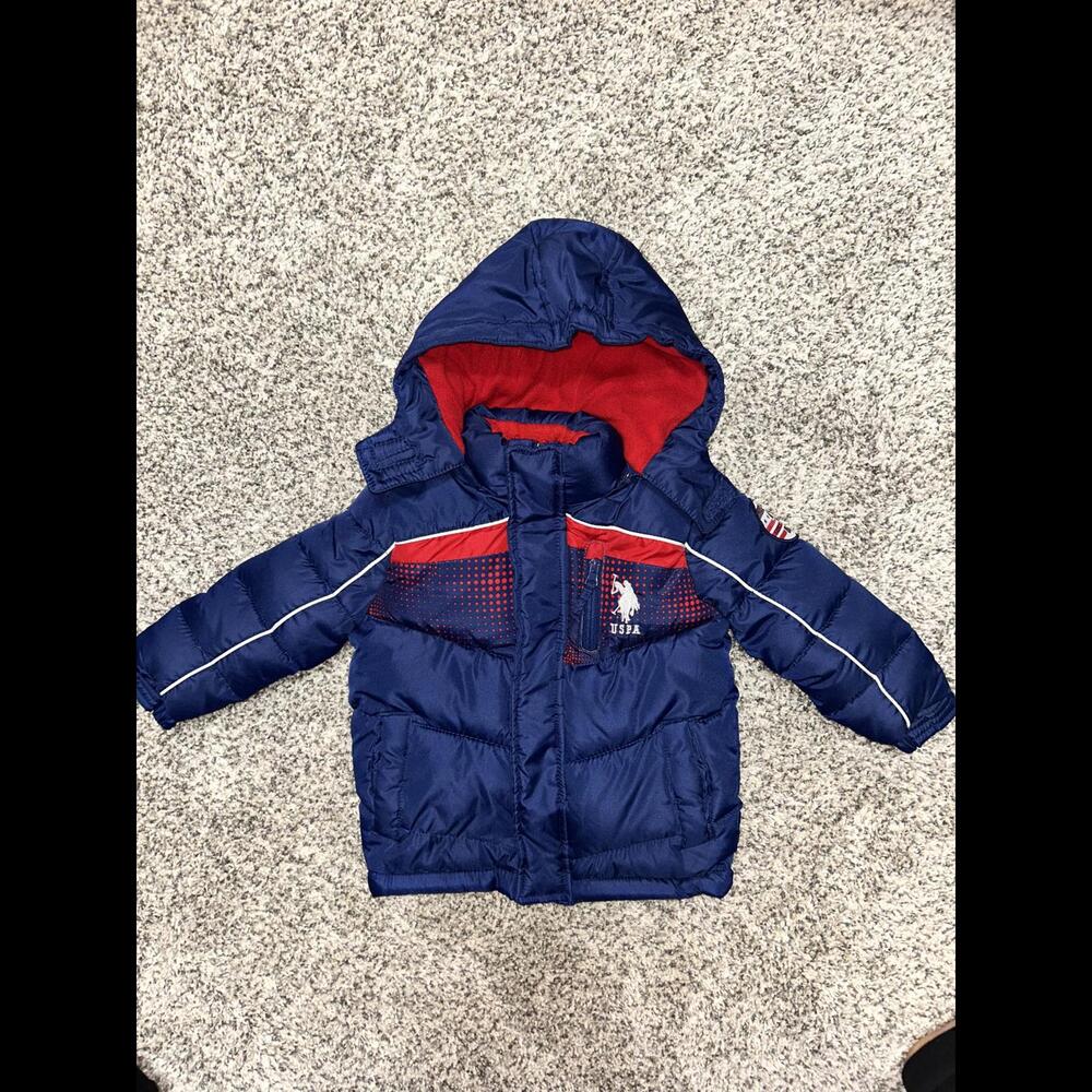 U.S. Polo Assn. Boys Blue Puffer Jacket